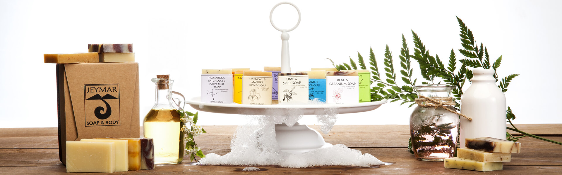 Soaps And Bars Display From Jeymar Soap And Body In Blenheim NZ