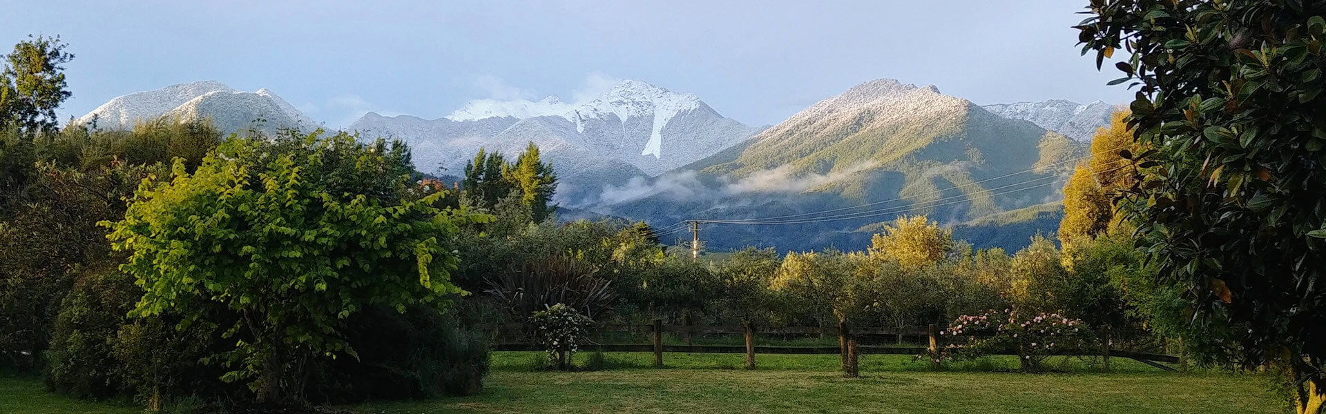 View Of Mountain Ranges Near Jeymar Soap And Body In Blenheim Marlborough NZ